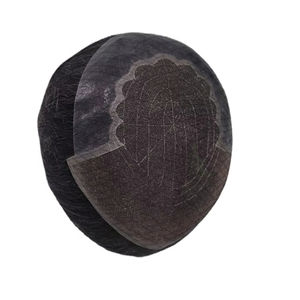 Peluca de Cabello Humano Remy con Ondas Corporales para Hombre Taz Hair BD THB 2025, 150% de Densidad, Frente de Encaje, Textura Lisa, Cabello Chino - Product Image 1