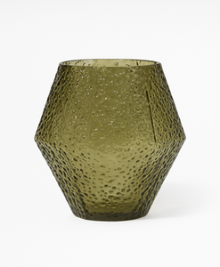 Jarrón de cristal en relieve moderno, diseño Floral Vintage, jarrón de mesa para boda, florero decorativo artístico - Product Image 3