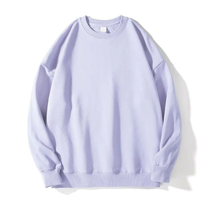 Ras du cou Logo personnalisé Sweat de haute qualité éponge française surdimensionné en gros sweats vierges anti-boulochage polaire - Product Image 3