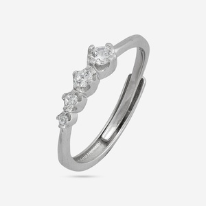 92.5 Silver Romantic Fine Jewelry Finger <b>Ring</b> with Diamond <b>Garnet</b> Platinum Cut Stone Set in Rhodium Plating 191211 Everyday Wear - Product Image 6