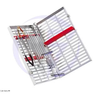 ชุดสกัดฟันด้วยตัวเอง12ชิ้นเทปฆ่าเชื้อเครื่องมือสแตนเลสชุดฆ่าเชื้อปรับแต่งได้ซัพพลายเออร์ wenquar - Product Image 3