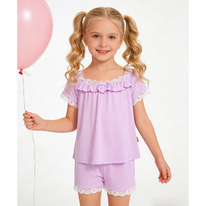 ชุดนอนเด็กผู้หญิง 2T-6T ผ้าถักนุ่มจากใยไผ่ แขนสั้น - Product Image 6