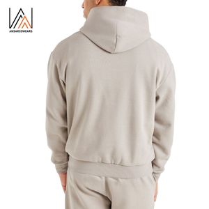 เสื้อฮู้ดดี้ผู้ชายแบบมีโลโก้สั่งทำได้ OEM ODM ผ้าฟลีซเรียบ สตรีทแวร์ คุณภาพสูง ผ้าฝ้าย 100% ทรงปกติ กันลม เป็นมิตรกับสิ่งแวดล้อม - Product Image 2