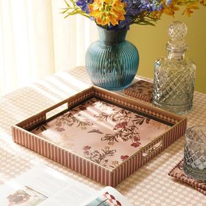 Plateau de service en bois émaillé pour la décoration de table, plateau de service élégant pour la présentation des aliments - Product Image 6