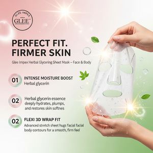 Mascarilla Facial Reafirmante de Glicerina Herbal Glee Impex, Fragancia a Aloe, Hidratación Reafirmante Instantánea, Tamaño de Muestra para Todo Tipo de Piel - Product Image 3