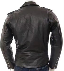 Chaqueta de cuero para hombre con el mejor diseño, color y tamaño personalizados, chaqueta de cuero PU de moda de alta calidad para hombre, transpirable, personalizada - Product Image 3
