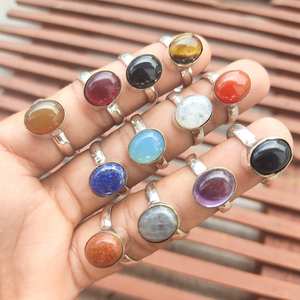 Nouvelle arrivée solide 925 argent Sterling plaqué oeil de tigre ovale lunette réglage Baho fait à la main en gros en vrac Lot bijoux fabrique - Product Image 4