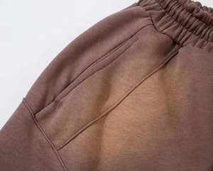 STARLIGHT-Pantalones cortos de chándal de alta calidad para hombre, cintura ajustable, ajustados, lavado ácido, color liso, para correr - Product Image 4