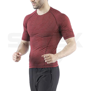 T-shirt de sport à manches courtes OEM imprimé par transfert thermique respirant à séchage rapide UPF50+ de haute qualité pour le BJJ et le fitness - Product Image 4