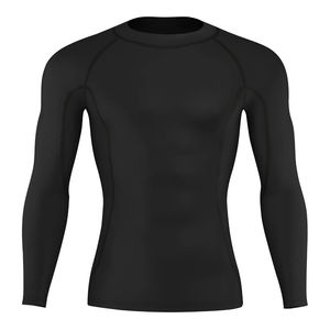 Fabricante al por mayor personalizable camisa de manga completa transpirable compresión activa Tops pantalones personalizable camisa de manga completa - Product Image 1