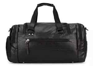 Sac de voyage en cuir PU noir de qualité supérieure sac de sport pour hommes Weekender en gros sac de sport sac de sport par OSTROWEARS ENTERPRISES - Product Image 3