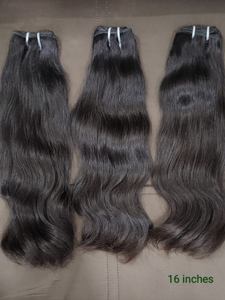 Venta al por mayor, precio de fábrica, alta calidad, 100% mechones de pelo crudo sin procesar, cuerpo completo, onda recta, trenzado de trama sin enredos - Product Image 2