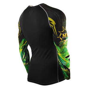 เสื้อแรชการ์ดแขนยาวป้องกันแสงแดด UV สำหรับผู้ชาย ขายส่งแบบ OEM พร้อมผ้าและดีไซน์สีที่กำหนดเองได้ - Product Image 3