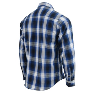 Camisa informal de franela de algodón para hombre hecha a medida de calidad superior, color que nunca se desvanece para la mejor experiencia de conducción en motocicleta - Product Image 4