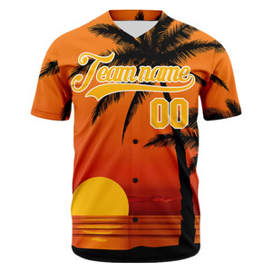 Cintre Impex Manufacture entièrement imprimé nouveau maillot de Baseball hommes Sublimation confortable maillot de Baseball à séchage rapide - Product Image 5