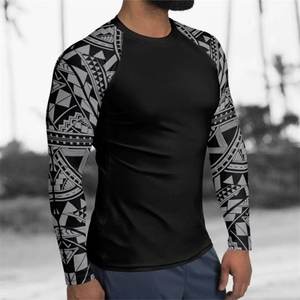 Spider Print Compression Shirts for Men Training <b>Long</b> <b>Sleeve</b> Rash Guard Gym Workout Tshirt Athletic Quick Dry <b>Undershirts</b> Tops - Product Image 2