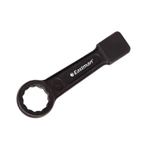 Llave de boca Eastman Cast Forge Ltd. E-2410 de acero al carbono con extremo de anillo, acabado fosfatado negro, OEM personalizable, en caja - Product Image 1