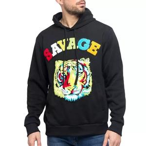 Sweat à capuche en molleton personnalisé unisexe, Patchwork épais, en coton brodé - Product Image 5