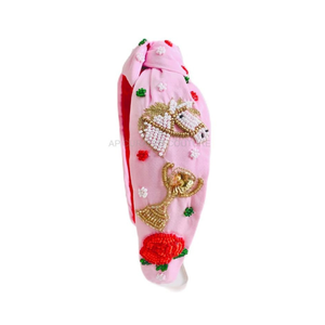 Bandeau perlé personnalisé de style Derby, accessoire de mode élégant pour les tenues de match, en provenance d'Inde - Product Image 1