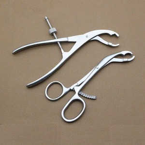 Juego de Instrumentos Quirúrgicos Ortopédicos Veterinarios de Acero Inoxidable, Pinzas de Reducción de Falanges Dentadas, Autoclavables, para Sujeción de Huesos - Product Image 6