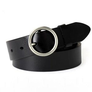 Boucle Métal Cuir Pour Dames Robe Loisirs Jeans Ceinture Sauvage Marque De Luxe Designer - Product Image 4