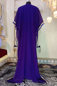 Caftan arabe design violet et bleu - Product Image 4