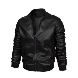 Veste en cuir pour homme de haute qualité, taille plus, sur mesure, respirante, style décontracté, fermeture éclair, hiver, fournisseur direct d'usine - Product Image 1