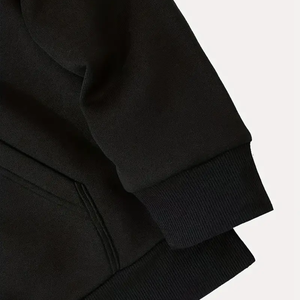 Automne mode Style unisexe à capuche 100% coton biologique Logo personnalisé poids lourd décontracté impression solide Option en vrac pour hommes femmes - Product Image 5