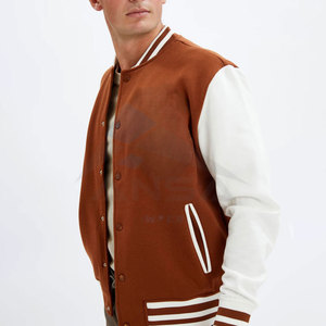 Chaqueta Universitaria de Béisbol Personalizada de Primera Calidad para Adultos y Jóvenes, Chaqueta Varsity de Lana Cálida de Invierno, Estilo Urbano Unisex para Hombre - Product Image 5