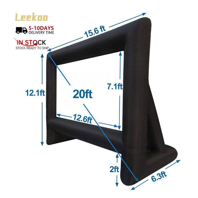 Custom Commercial Inflatable Outdoor Movie Screen Inflatable Outdoor Theater Projector Screen Inflatable Screen for Blower