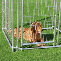 Vente en gros de chiens d'extérieur, chenil de chien en fil métallique soudé robuste pour usine Offre Spéciale