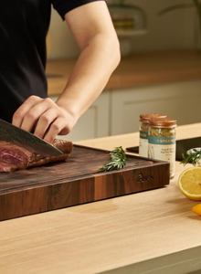 Planche à découper rectangulaire robuste en bois naturel maison hôtel cuisine hachoir à légumes blocs boucher planche à découper - Product Image 3