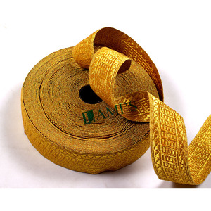 ลูกไม้ถักเปียฝรั่งเศสสีทอง - Product Image 4