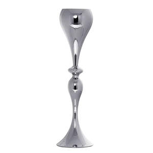 Elegant Modern Silver <b>Tall</b> Coastal Iron Flower <b>Vase</b> Handmade Aluminum <b>Floor</b> <b>Vase</b> for Home Living Room Wedding or Hotel Decor - Product Image 1