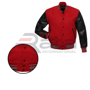 Chaquetas Varsity Personalizadas al por Mayor con Cuello Alto para Equipos de Fútbol Americano, Logos de Chenille, Estilo Urbano, 100% Lana, Impermeables para Invierno - Product Image 6