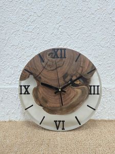 CUSTOM RESIN EPOXY WALL CLOCK BEST Quality Wooden Resin Epoxy Wall Clock Hand Crafted Wooden Resin Epoxy Wall Clock Wholes - Product Image 6