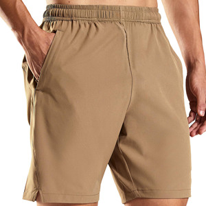 Pantalones cortos para hombre con etiqueta de logotipo personalizado, cintura elástica, pantalones cortos ligeros de secado rápido elásticos, pantalones cortos deportivos cómodos para hombre con bolsillos - Product Image 1