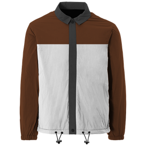 เสื้อโค้ชสำหรับทุกเพศสไตล์ไฮสตรีทใหม่ล่าสุดปกตั้งทำจากไนลอนโพลีเอสเตอร์แจ็คเก็ตสำหรับผู้ชาย - Product Image 5