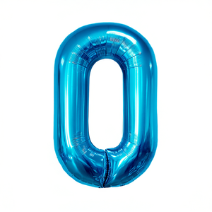 Palloncini Numero Party Love Blu N0 80cm Confezione da 12 Pezzi - Product Image 2