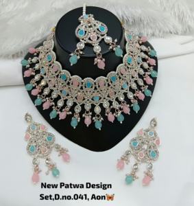 Conjunto de Collar y Pendientes de Oro Rosa Antiguo con Circonita Cúbica Étnica y Cristal, Colgante Largo, para Fiesta de Boda, para Mujer - Product Image 2