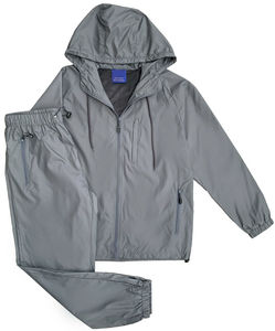 Ensemble de survêtements coupe-vent unisexe 2 pièces en velours Survêtement coupe-vent pour hommes et femmes avec pantalon cargo pour l'hiver - Product Image 1