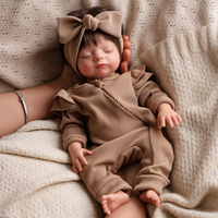 Poupées Reborn en Silicone Complet Babeside Larry 12 Pouces Réalistes Petite Fille Bébé Poupée de Mode Jouet DIY Mini Jouet Doux