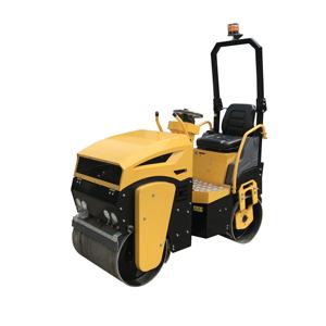 Compacteur vibrant à double tambour Kubota de 1 tonne, moteur diesel ou essence, pour travaux routiers - Product Image 1