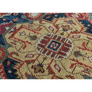 Alfombra de Lana Anudada a Mano de Gran Tamaño, Diseño de Medallón Abstracto Rojo y Naranja, Rectangular, para el Hogar, Entrada o Pasillo, 9x12 - Product Image 3