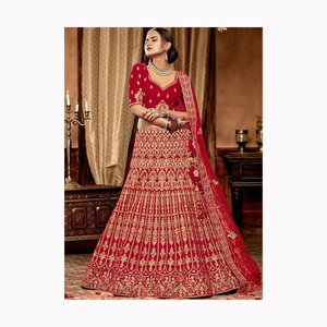 Diseñador chica joven especial Beige sin mangas suave Mono Net Chaniya Choli recién secuenciado trabajado Lehenga Cloi - Product Image 1