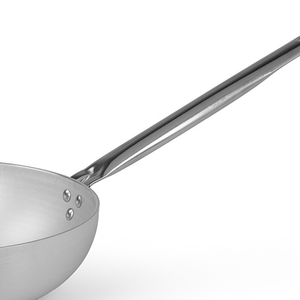 Wok Profundo de Aluminio de 24 cm con Borde Ancho, Antiadherente, con Mango de Acero Inoxidable, Sartén Profesional para Cocinar, Hecho en Italia, Marca Pura Induction - Product Image 2