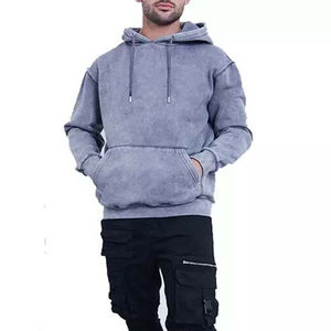 Nouveaux sweats à capuche en molleton délavé à l'acide en gros, respirants, surdimensionnés, durables, sweats à capuche pour hommes, service rapide et de qualité - Product Image 5