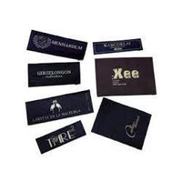 Étiquettes en cuir tissées personnalisées pour vêtements, service OEM/ODM de haute qualité, logo de marque imprimé sur tissu en coton lavable