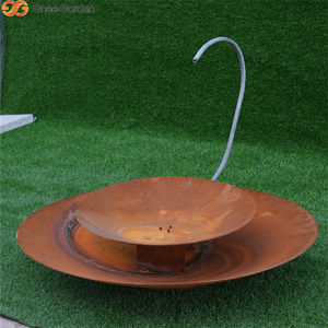 Fuente de Metal Roja Oxidada Personalizada, Moderna, con Recirculación, Pequeña, para Jardines Exteriores - Product Image 6