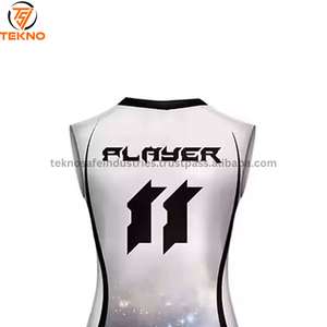 Uniforme de voleibol hecho con material de poliéster 100%, uniforme de voleibol de ajuste cómodo sin mangas 2025 a la venta, servicio OEM - Product Image 3